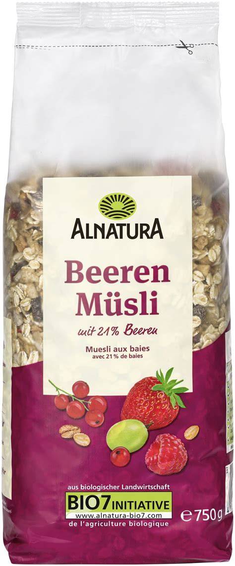 Infografika: najbežnejšie zložky v ALNATURA müsli