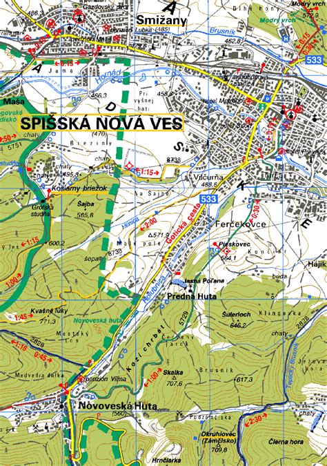 Mapa lokality Spišská Nová Ves a poloha predajne Mäso Údeniny
