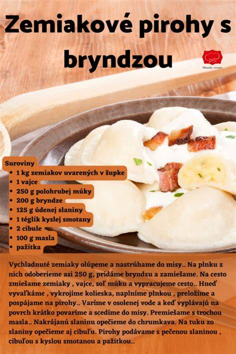 Infografika vrstiev zapekaného chleba s bryndzou