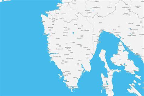 Infografika: Mapka Istrie s vyznačenými mestami Umag, Novigrad, Poreč, Rabac a Kamenjak