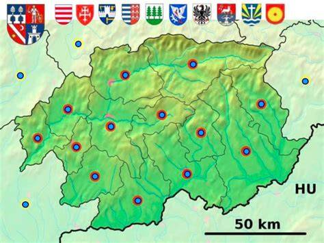 Infografika: Banícke jedlá Banskobystrického kraja - mapa regiónov a typických pokrmov