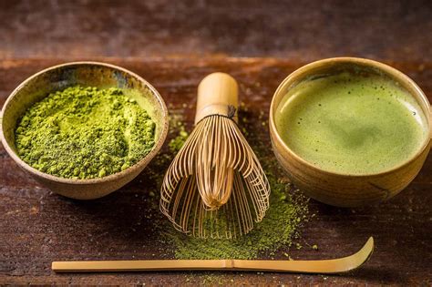 Vizualizácia rôznych spôsobov prípravy matcha