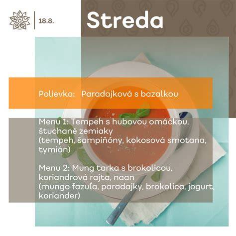 Príklad typického menu na protokolárnom obede