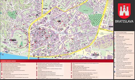 Infografika: mapa starého mesta Bratislavy a vybraných reštaurácií