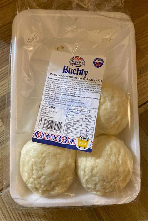 Schéma vrstiev buchty s náplňou a spôsobom zalepenia