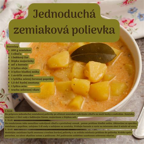 Ilustrácia zemiakovej polievky