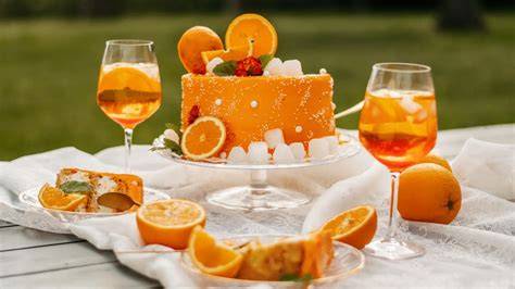 Infografika: Letná torta so šťavnatým citrusom a Aperol
