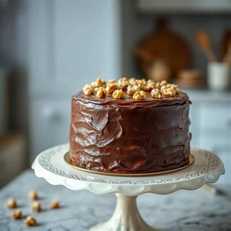 Obrázok: Recept na marcipánovú tortu s orieškami - vrstvenie a ozdoby