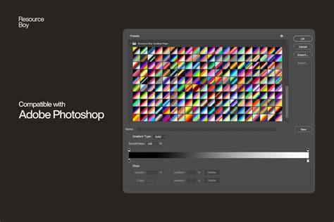 Infografika: postup gradient map a vrstiev v Photoshop pre čiernobielu guľu