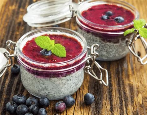 chia puding s ovocím
