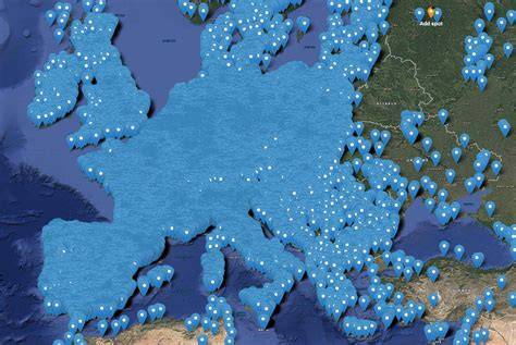 Mapa miest a ulíc okolo Partizánskej ulice v Detve a blízke prevádzky s potravinami