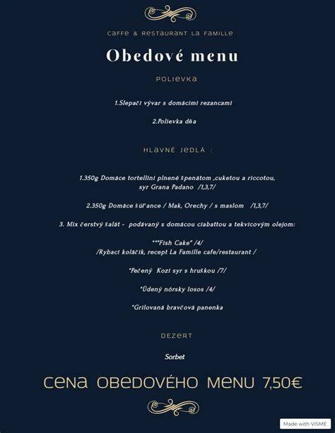 Schéma výberu obedových menu a spôsob objednávania