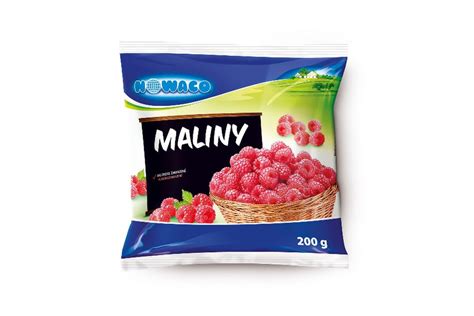 Mrazené maliny v miske
