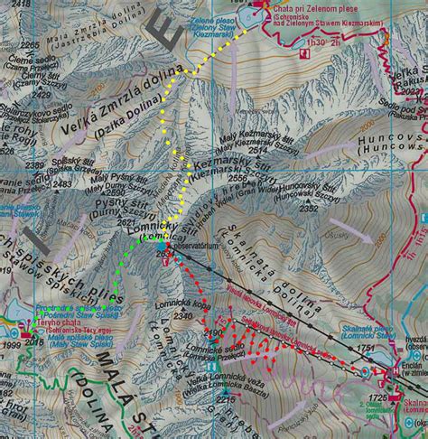 Gastronómia Lomnický štít - ilustratívna mapa regiónu a reštaurácií